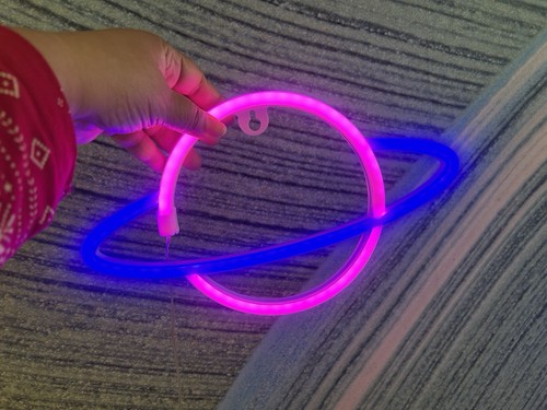 Space planet neon light usb - neon,