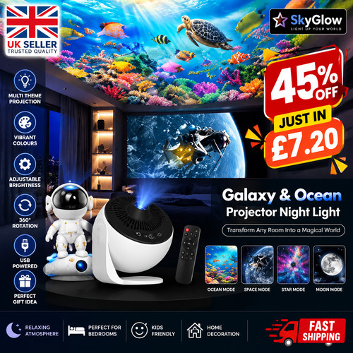 Led galaxy projector starry - projector,