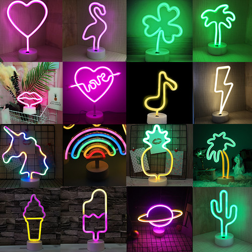 Neon night light lamps usb - lamps,