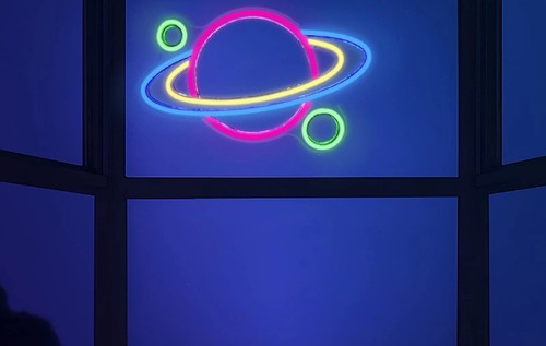 Imegina planet led neon sign - led,