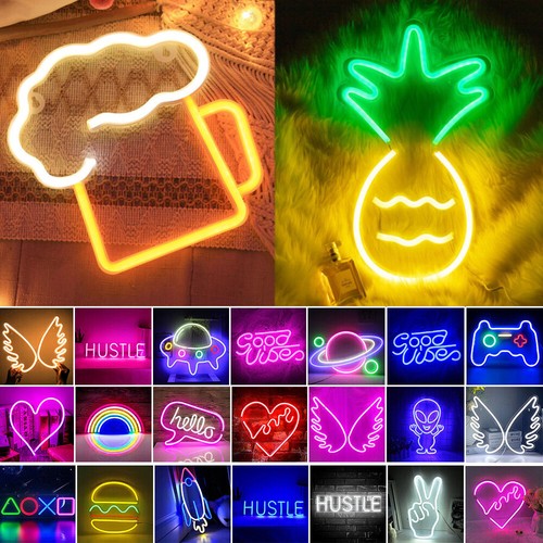 Led neon sign light moon - led,