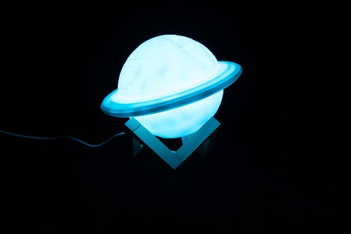 Space saturn planet led - led, colour