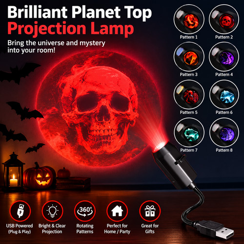 Usb moon projector night - usb, light