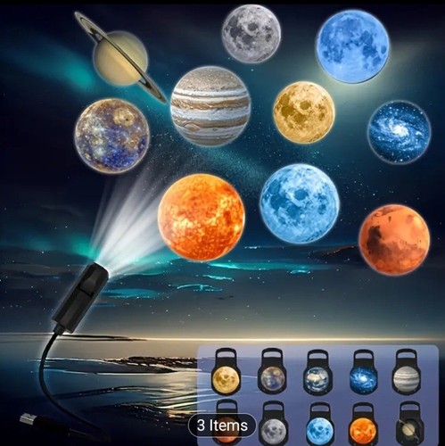 Usb led planet projector - planet,