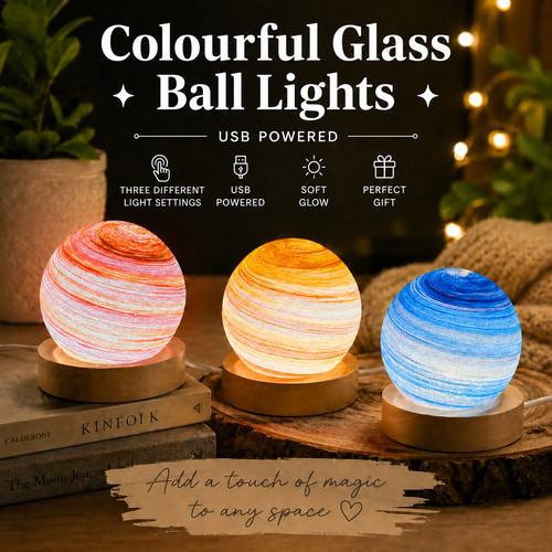 Planet lamp crystal ball - 3d,